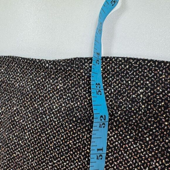 Calvin Klein Maxi Dress Womens 14 Black Sequin Elegant Evening Shimmer V Neck - Picture 6 of 12